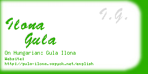 ilona gula business card